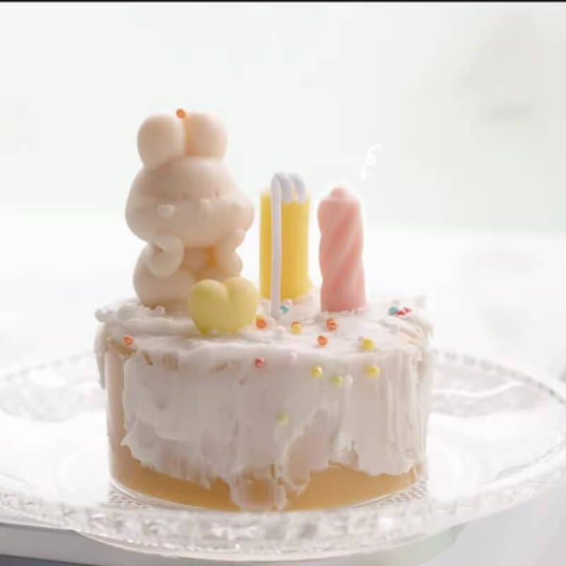 Molde de silicona de velas x3 onduladas, para uso en porcelana fría, resina, chocolate, velas.