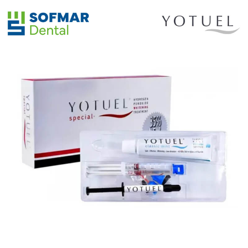 Yotuel Peróxido de Hidrógeno 35% Jeringa para Blanqueamiento Dental en Consultorio | Pack Profesional | Depósito Dental Sofmar