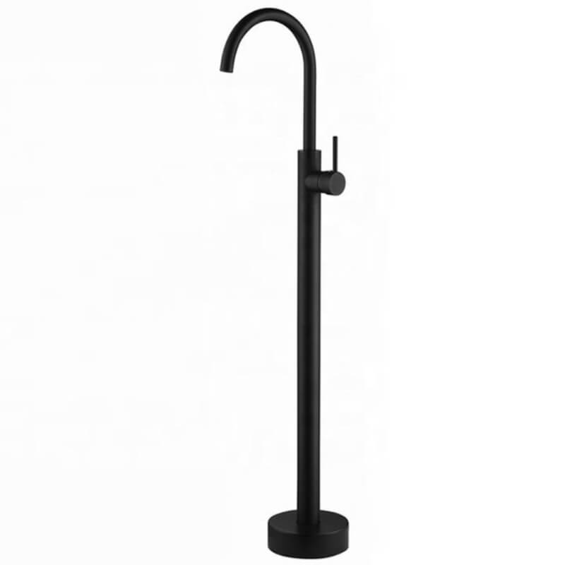 Grifería de pedestal negro mate
