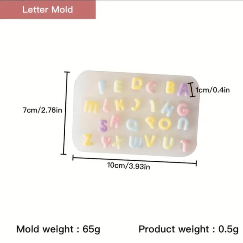 molde de Abecedario