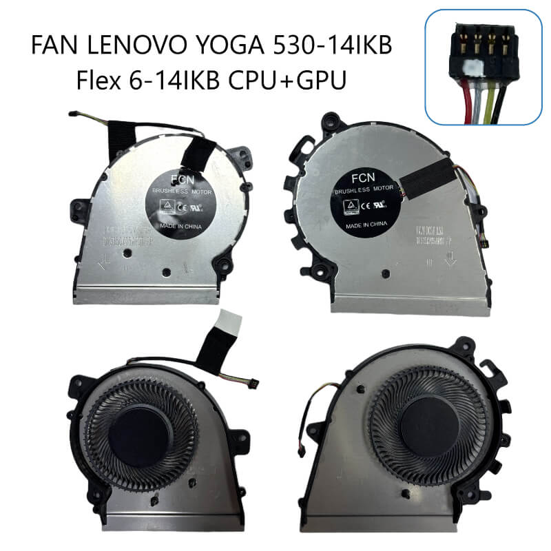 FAN Lenovo Yoga 530-14IKB Flex 6-14IKB CPU+GPU