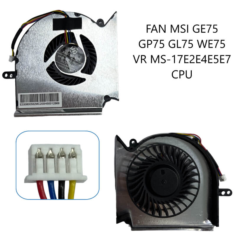 FAN MSI GE75 GP75 GL75 WE75 VR MS-17E2/E4/E5/E7 CPU