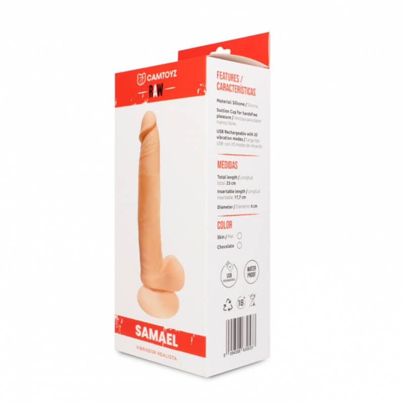 Vibrador Realista Samael Camtoys: Potente