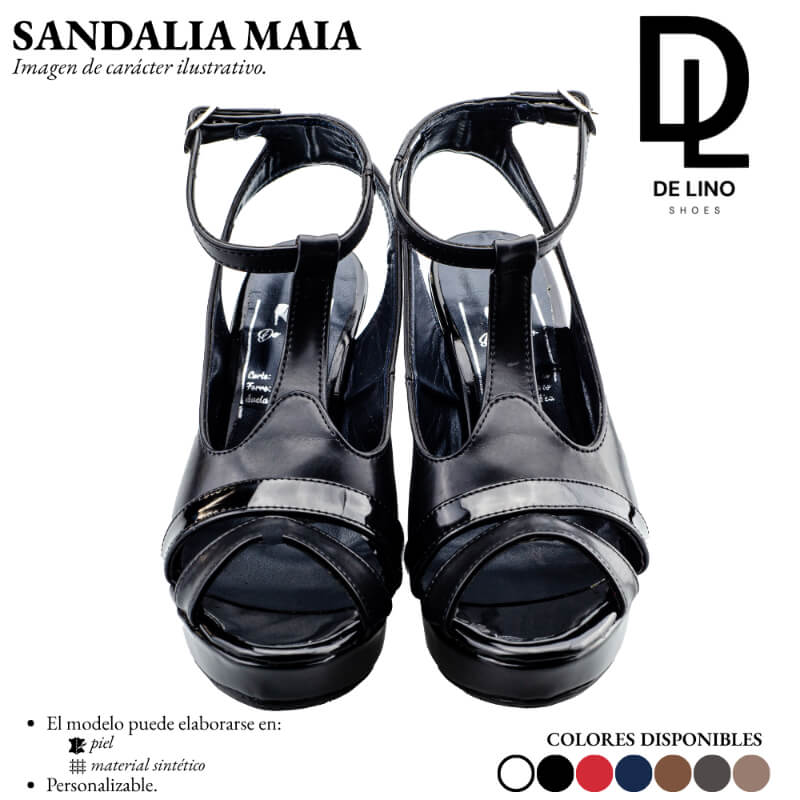 Sandalia Plataforma MAIA de Piel – Estilo Casual Elegante con Tiras Cruzadas y Suela Antiderrapante