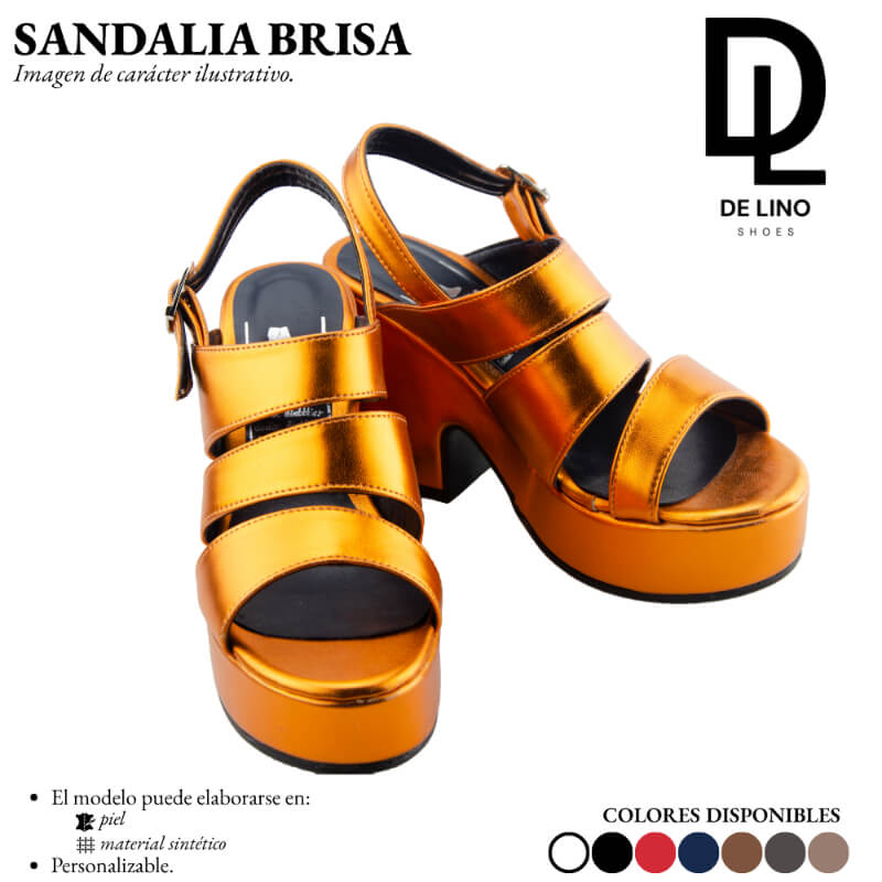 Sandalia Sintética BRISA – Estilo Fresco y Comodidad con Plataforma de 5CM
