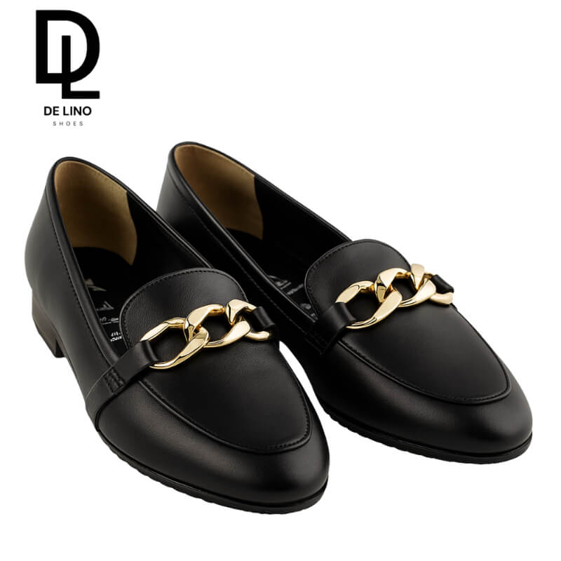 Zapato NITAY de Piel para Mujer – Estilo Casual con Herraje Dorado y Confort Premium | Calzado de Lino