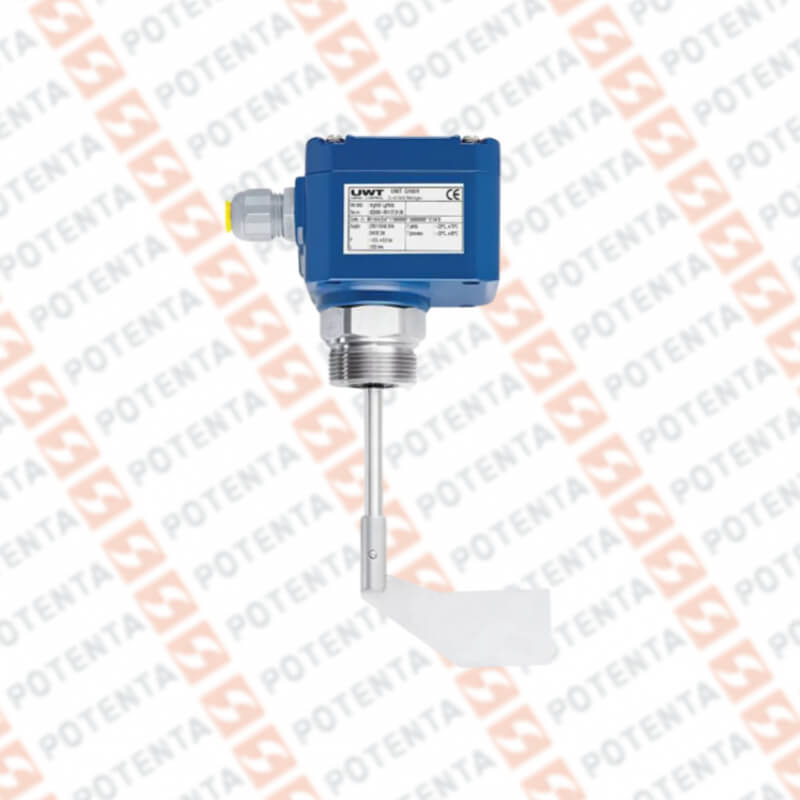 Paleta rotativa RN3 nivel sólidos, 22-230vac/vdc, rele spdt, b=40x98mm, l=200mm, 1-1/2npt, UWT