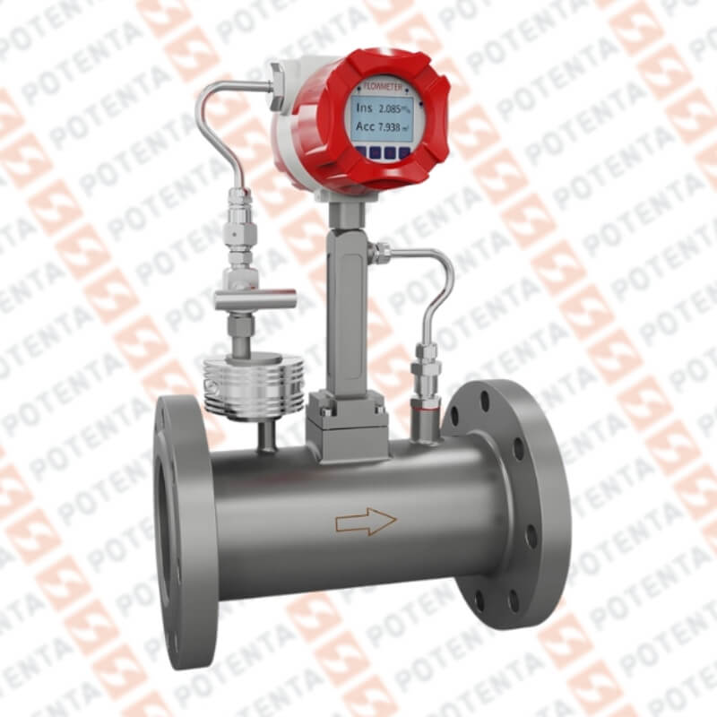Flujometro vortex, display 1.5%, 24vdc 4-20ma/pulsos/rs485 2.5mpa, vapor, DN80, Supmea