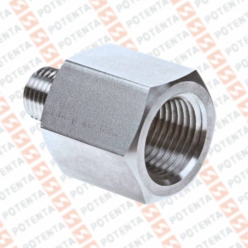 Adaptador reduccion 1/2npt hembra x 1/4npt macho, SS316, 3000psi