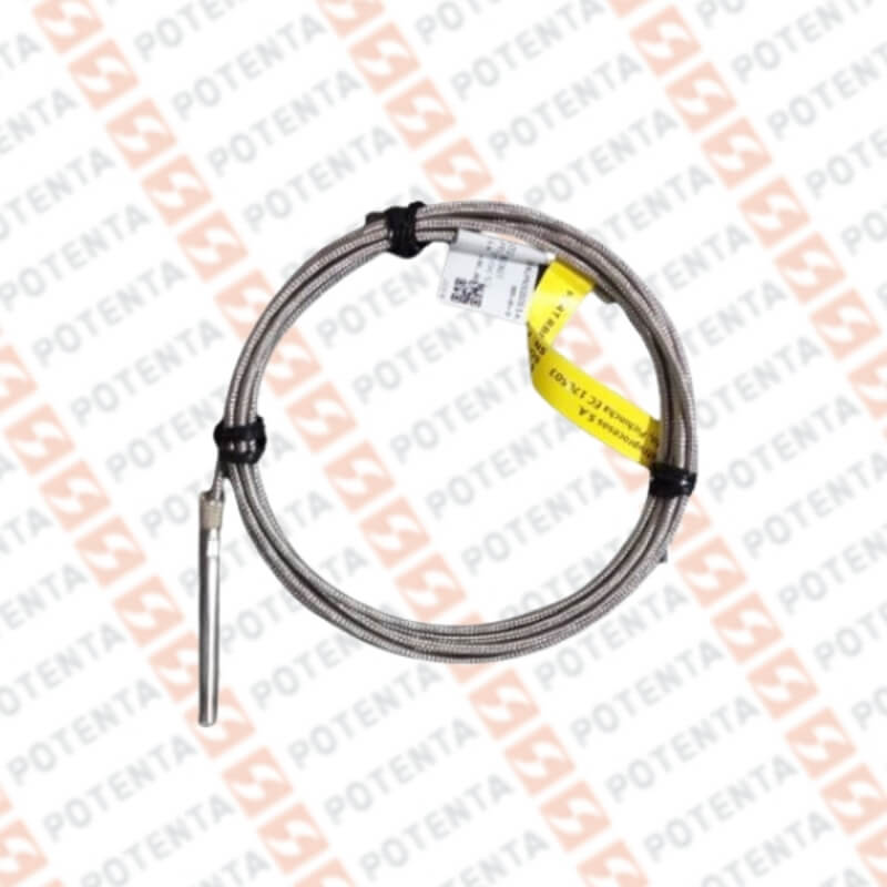 Termocupla J PL01, cartucho, b=1/8x1plg, 0-521°C, Cable malla ss 2m, Pyromation