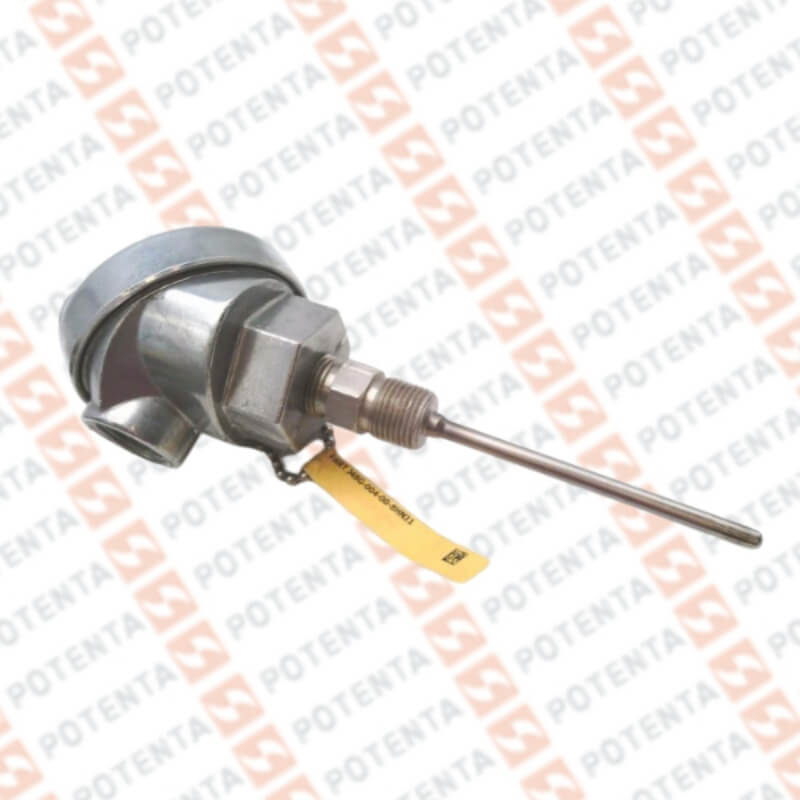 Termocupla K GP02, cabezal aluminio, b=1/4x6plg, 1/2npt, -200-927°C, Pyromation