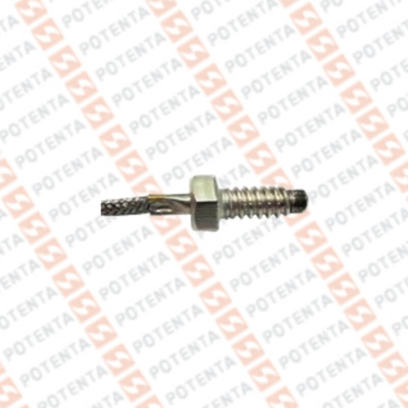 Termocupla K PL08, tornillo-rosca 1/4plg, -200..927°C, cable amallado ss 2m, Pyromation