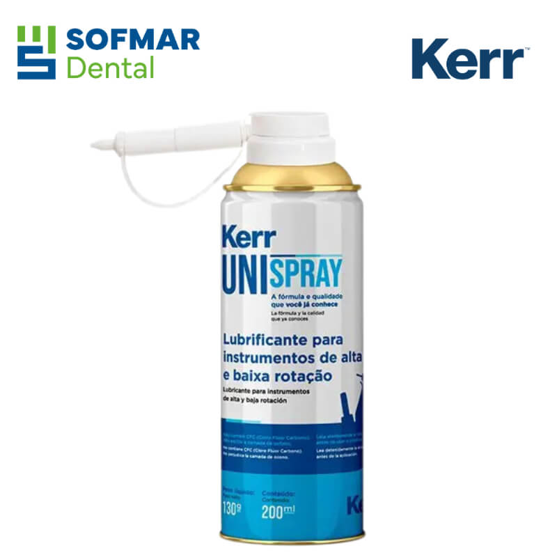 Lubricante Uni Spray Kerr 200 ml – Mantenimiento Profesional para Piezas de Mano | Depósito Dental Sofmar