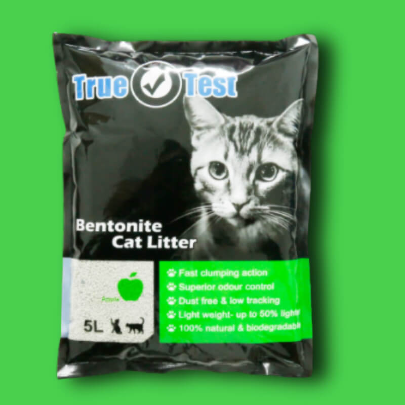 Arena para gatos True Test 4kg Manzana Verde