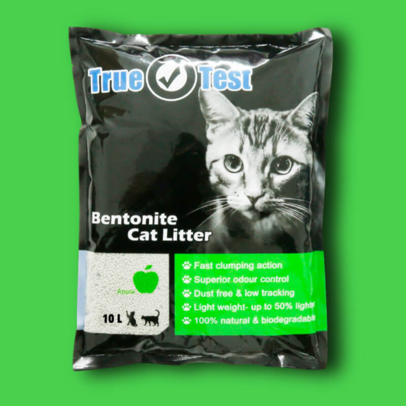 Arena para gatos True Test 8kg Manzana verde
