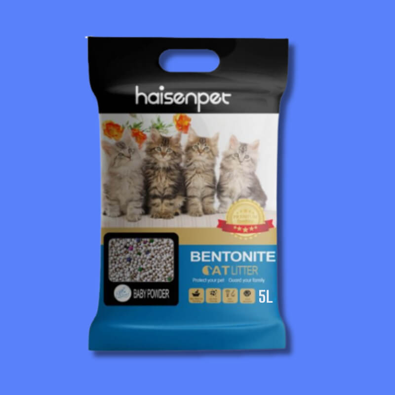 Arena para gatos Haisenpet 4kg Talco de bebé