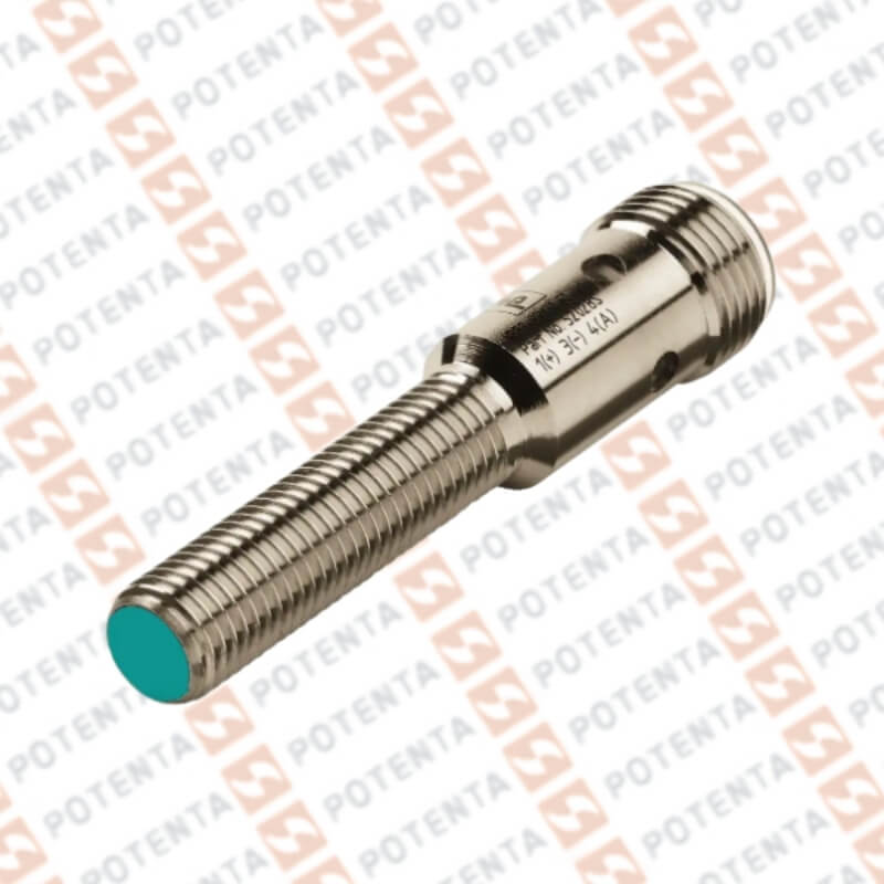 Sensor Inductivo, M8 metal, 2mm Ras, 10-30Vdc, Pnp/no-nc, Con=m12-4p, ip67, P+F
