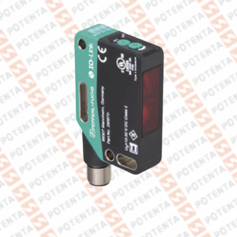 Sensor foto difuso Rectangular, 1.4m, 10-30Vdc, 2push-pull IOlink,, Con=m12-4p, ip69k, P+F