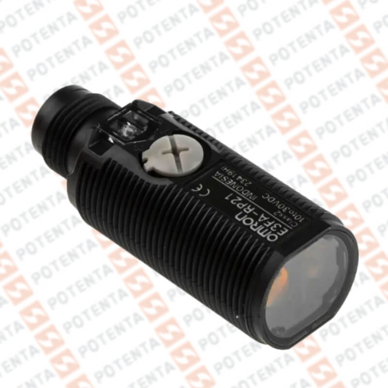 Sensor foto reflex m18 plastico, 4m, 10-30Vdc, Pnp/no/nc, Con=m12-4p, ip67, Omron