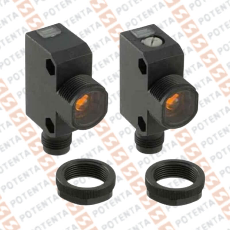 Sensor foto emisor - receptor, rectangular m18 plástico, 20m, 10-30Vdc, pnp-lo/do, Con=m12-4p, ip69k, Omron