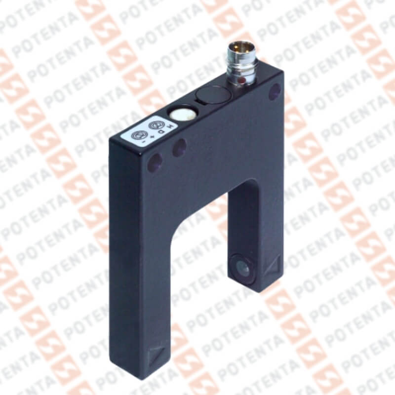 Sensor foto emisor - receptor, 30mm herradura, 10-30vdc Pnp/no, Con=m8-3p, ip67, P+F