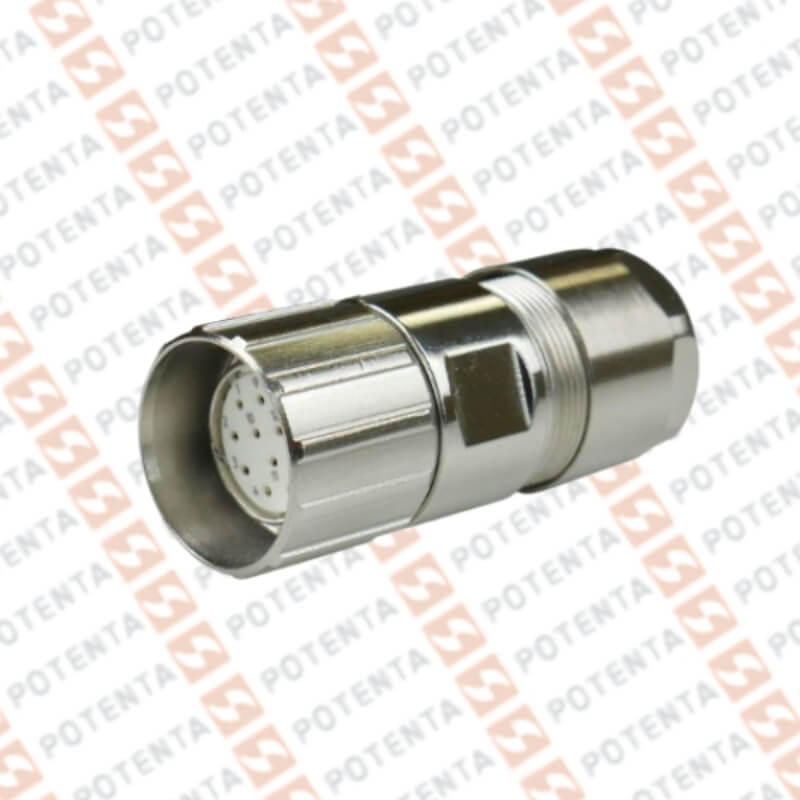 Conector encoder serie IQ58/iq59, m23-12pines-hembra, p/soldar, Lika