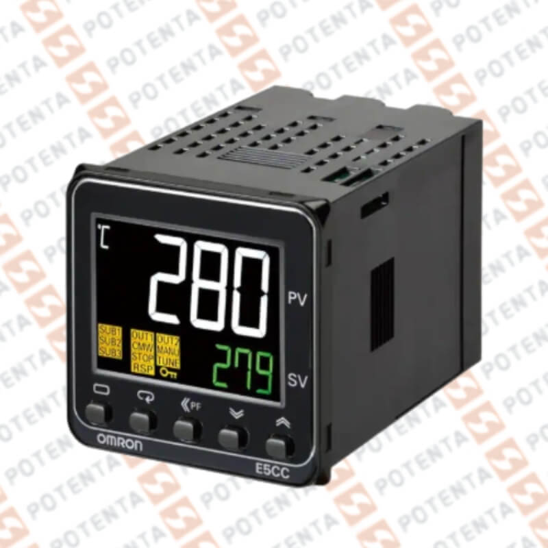 Controlador temperatura/proceso, 48x48mm, universal, 100-240Vac, rele, 2universal, terminal, Omron