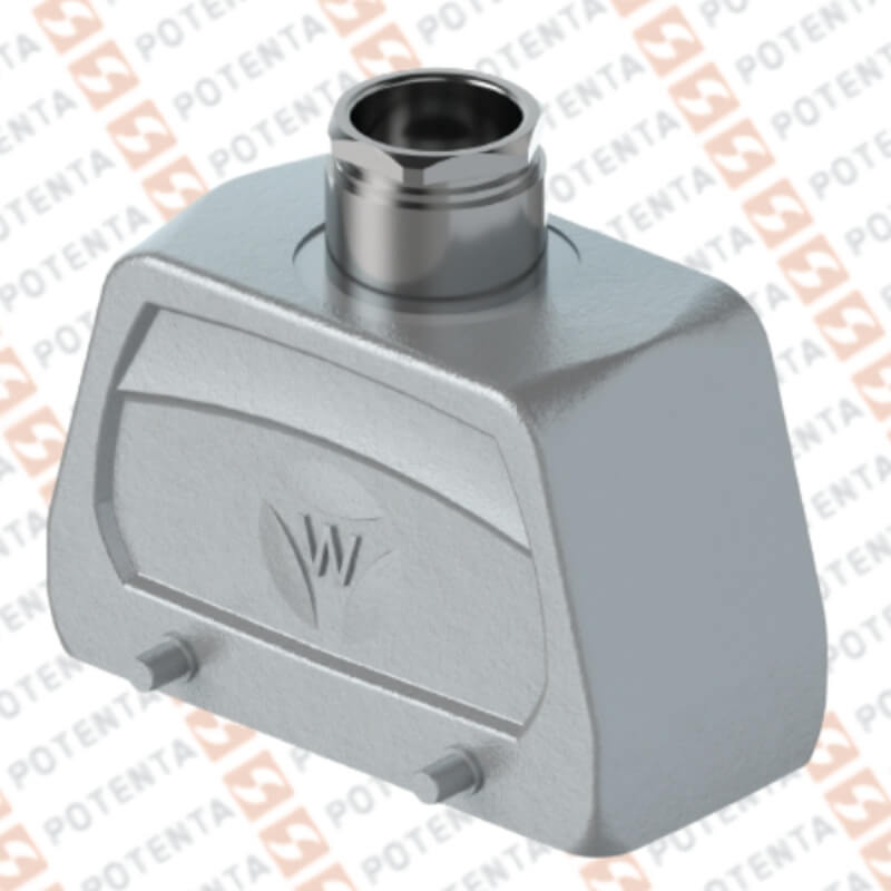 Capota S16, metal, 2n-sujecion entrada pos con prensaestopa m25, ip54, Wieland