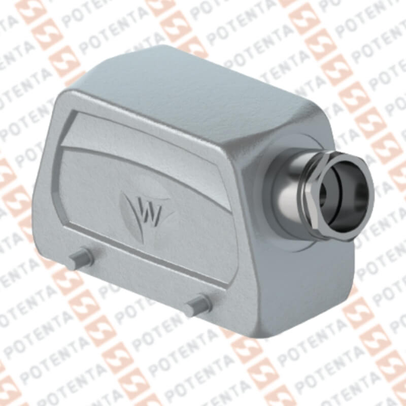 Capota S16 metal, 2n-sujecion entrada lat con prensaestopa m25 ip54, Wieland