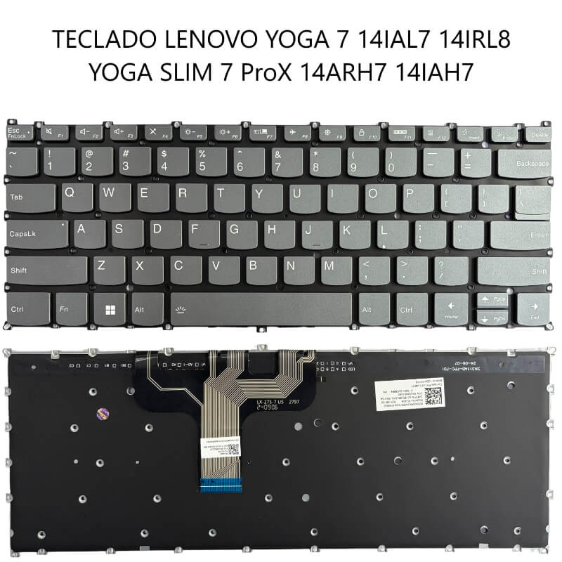 TECLADO Lenovo Yoga 7 14IAL7 14IRL8 Yoga Slim 7 ProX 14ARH7 14IAH7