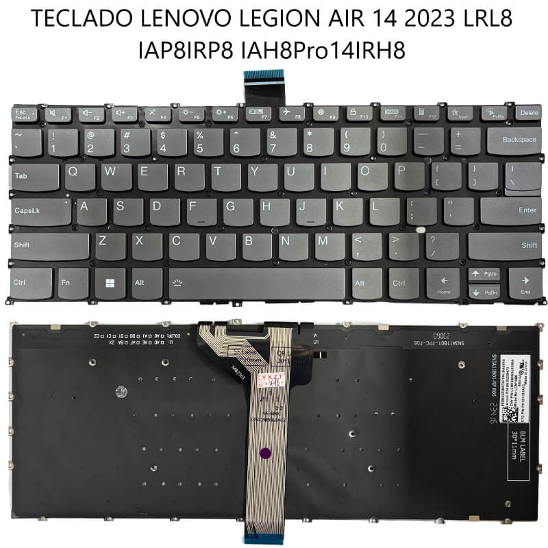 TECLADO Lenovo Legion Air14 2023 LRL8 IAP8IRP8 IAH8Pro14IRH8