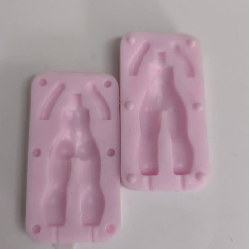 Moldes de silicona de Cuerpos bipartidos y Manos chibi para uso en Velas, jabón, resina, yeso, chocolate. (precio de cada molde en la descripción)