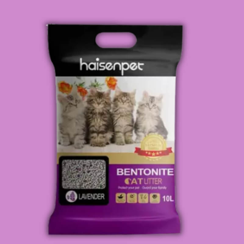 Arena para gatos Haisenpet 4kg Lavanda