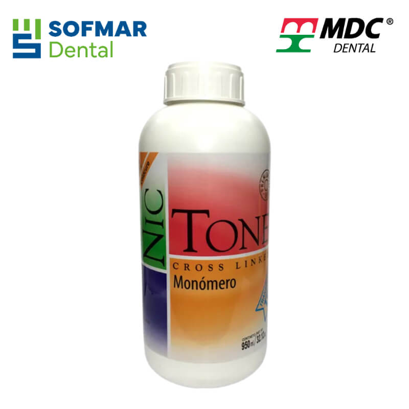 Liquido Rapido Autocurable 950 ml (32 oz) | Para Mezcla con Polímeros PMMA | Monómero con Polimerización Cruzada | NICTONE | Depósito Dental Sofmar