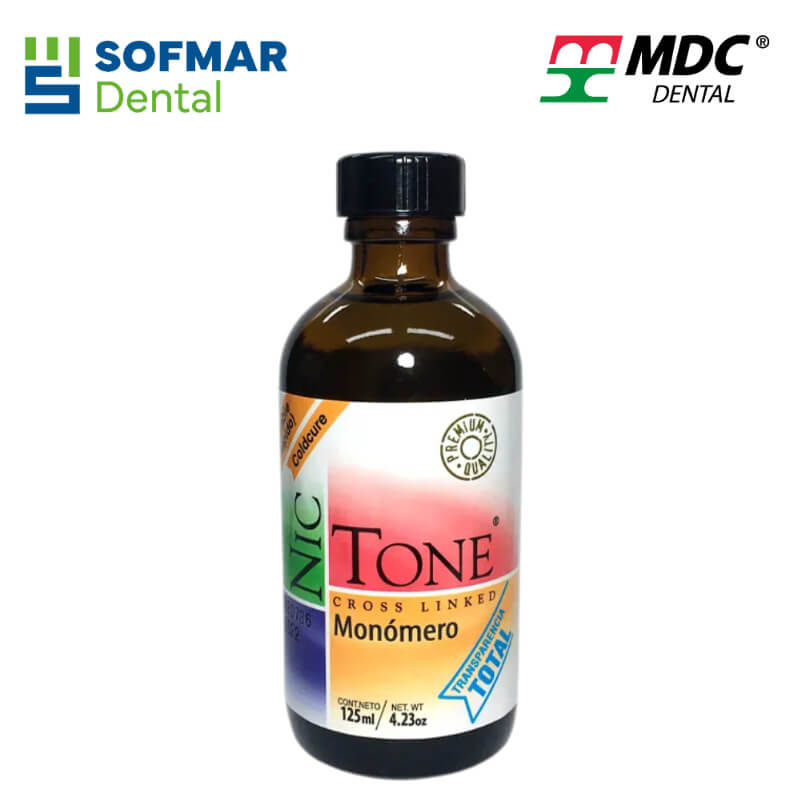 Liquido Rápido 125 ml para PMMA Cross Linked | Monómero con Ésteres y Glicoles | NICTONE MDC | Depósito Dental Sofmar