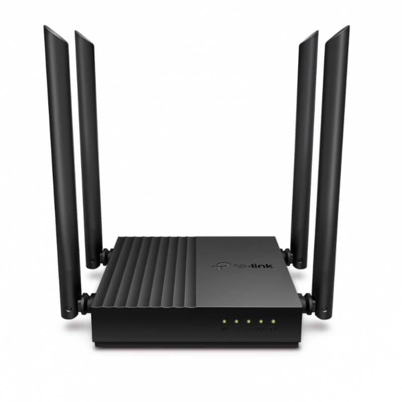 Router AC1200 Wi-Fi 5 de Banda Dual | 4 Antenas, Puertos Gigabit y CPU de 1.2 GHz | Red Confiable y Rápida para tu Hogar