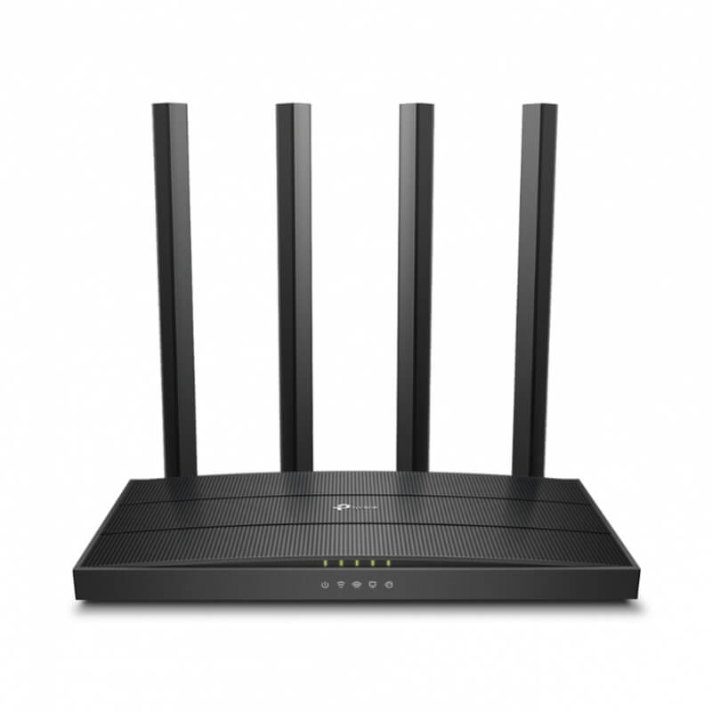 Router AC1900 Wi-Fi 5 de Banda Dual | 4 Antenas, MU-MIMO y Puertos Gigabit | Conectividad Estable para el Hogar y Oficina