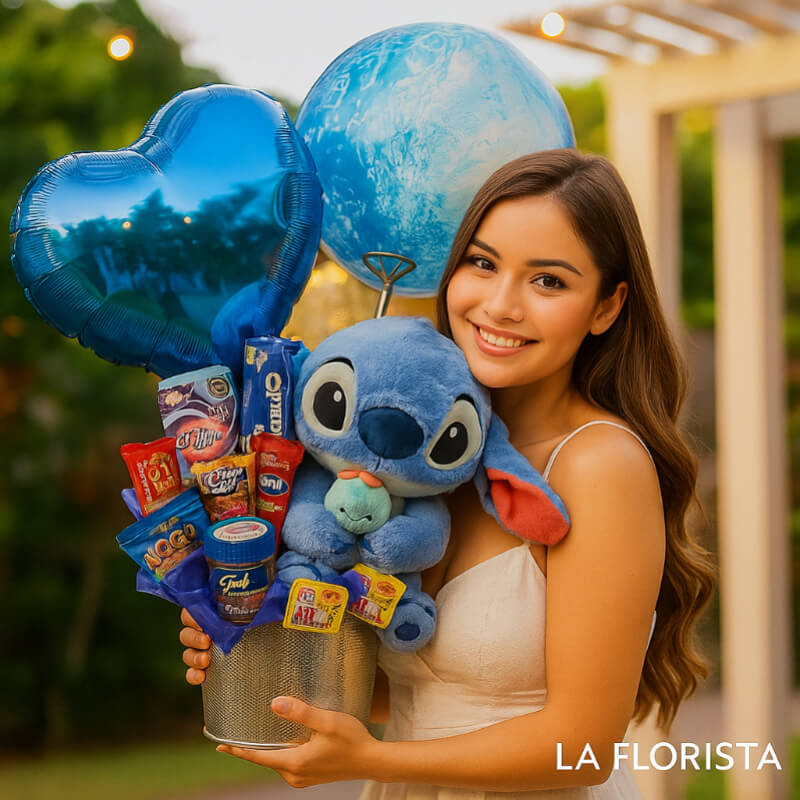 Aventura Dulce con Stitch: Peluche, Snacks y Globos en Ibarra