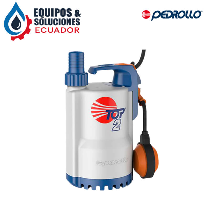 Bomba Eyectora TOP 2 0.5HP para Drenaje de Aguas Claras Serie Pedrollo | Equipos & Soluciones Ecuador