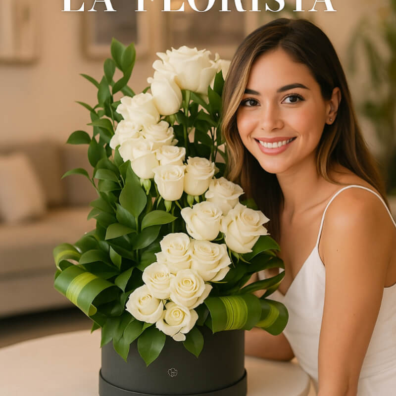 Arreglo Pureza Eterna: Rosas Blancas de Altura en Ibarra