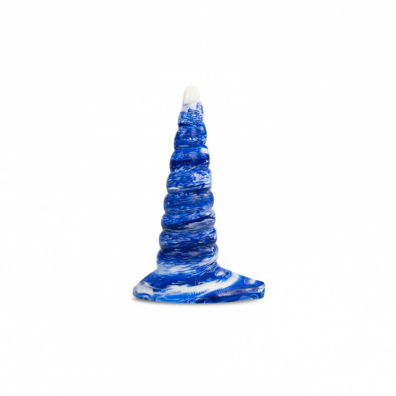 Dildo Grammos Blanco y azul (Sin Caja) 20 cm