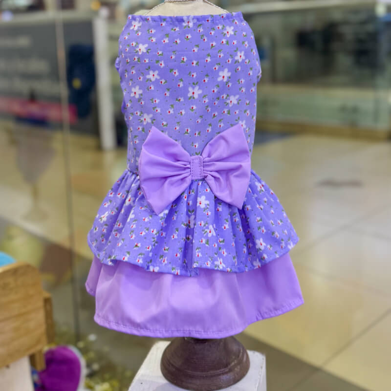 VESTIDO FLOREADO LILA PASTEL