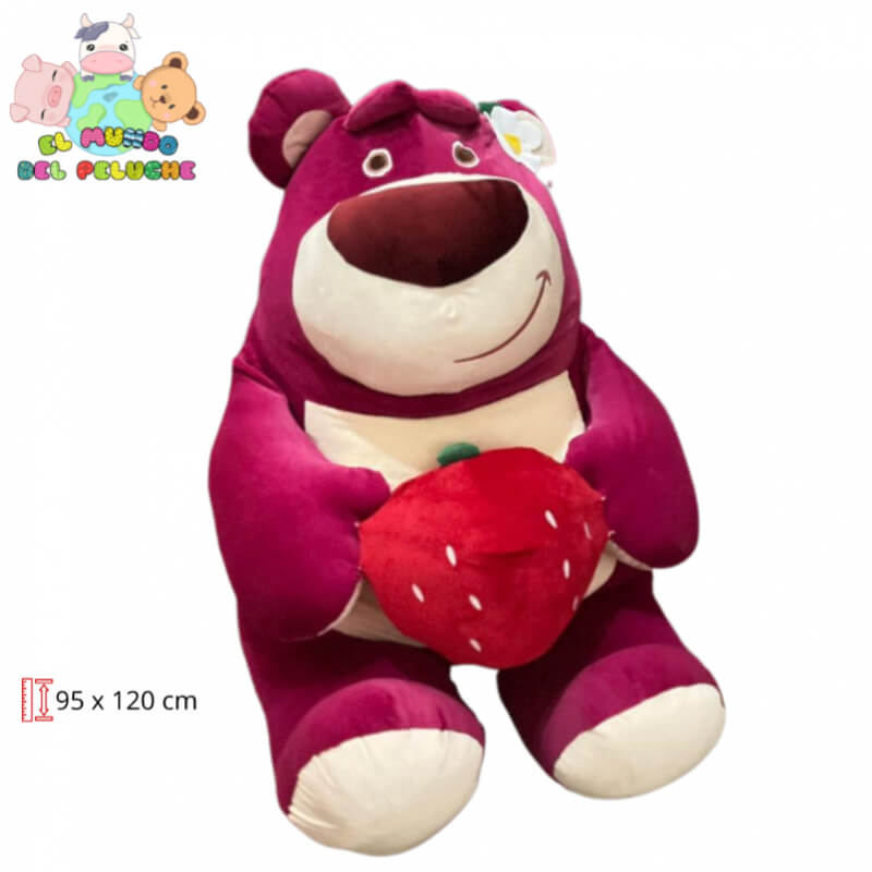 Peluche Lotso Gigante con Fresa #7 | 95x120 cm | El Mundo del Peluche