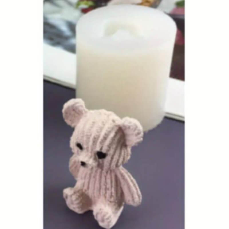 molde de oso tipo tejido