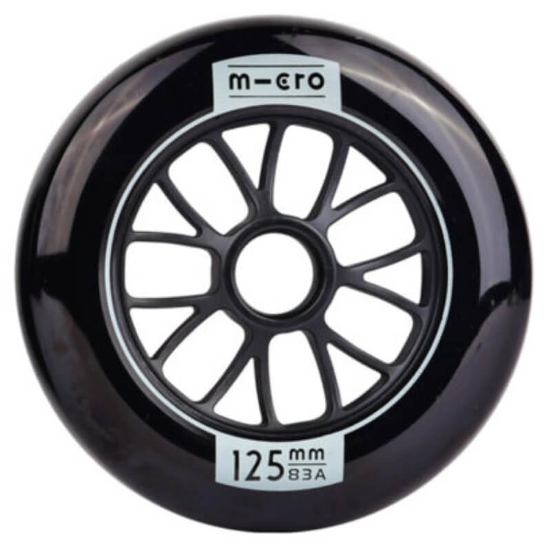 Ruedas Micro Flow Negras 125mm
