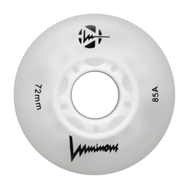 Ruedas Luminous 72mm Blancas LEDs