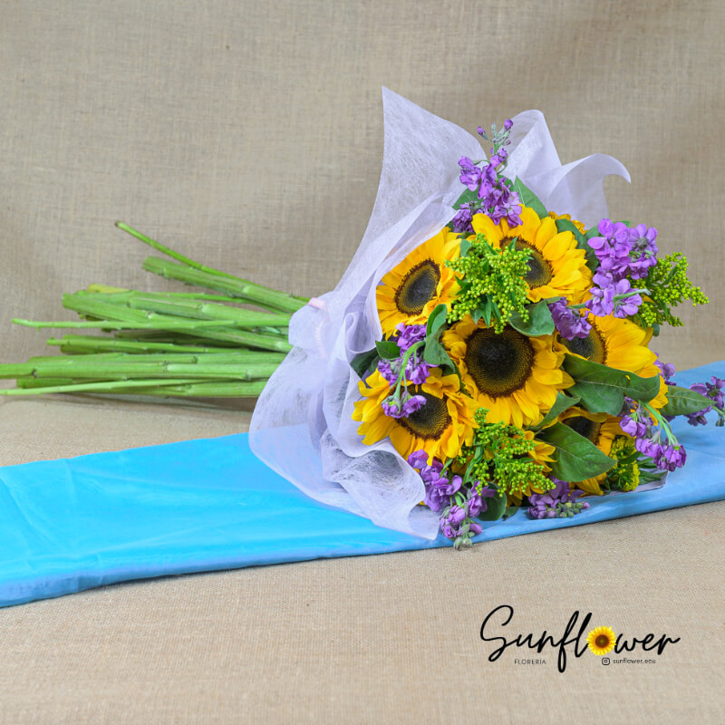 Ramo de Girasoles Especiales |ENVIOS A DOMICILIO GUAYAQUIL - SAMBORONDON - DAULE