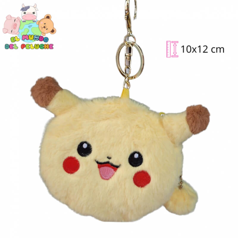 Llavero Monedero Pikachu Pokémon con Cierre | 10x12 cm | El Mundo del Peluche