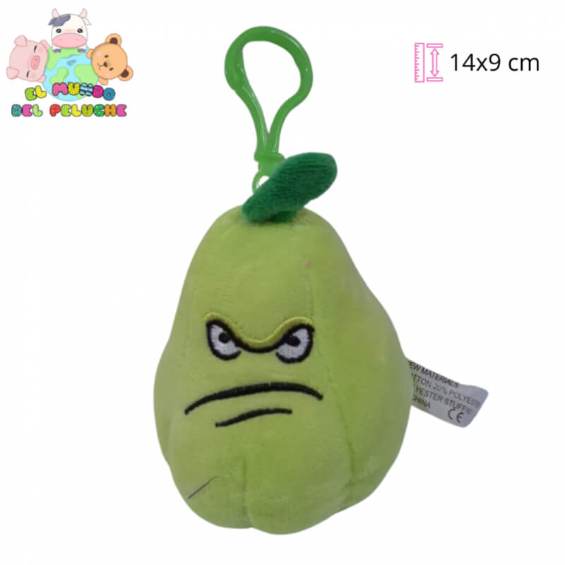 Llavero de Peluche Plantas vs Zombies | Edición Gamer | 14x9 cm | El Mundo del Peluche