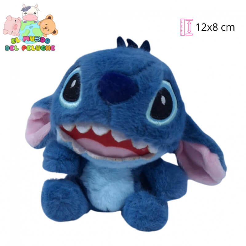 Llavero de Peluche Stitch con Sonrisa | 12x8 cm | El Mundo del Peluche
